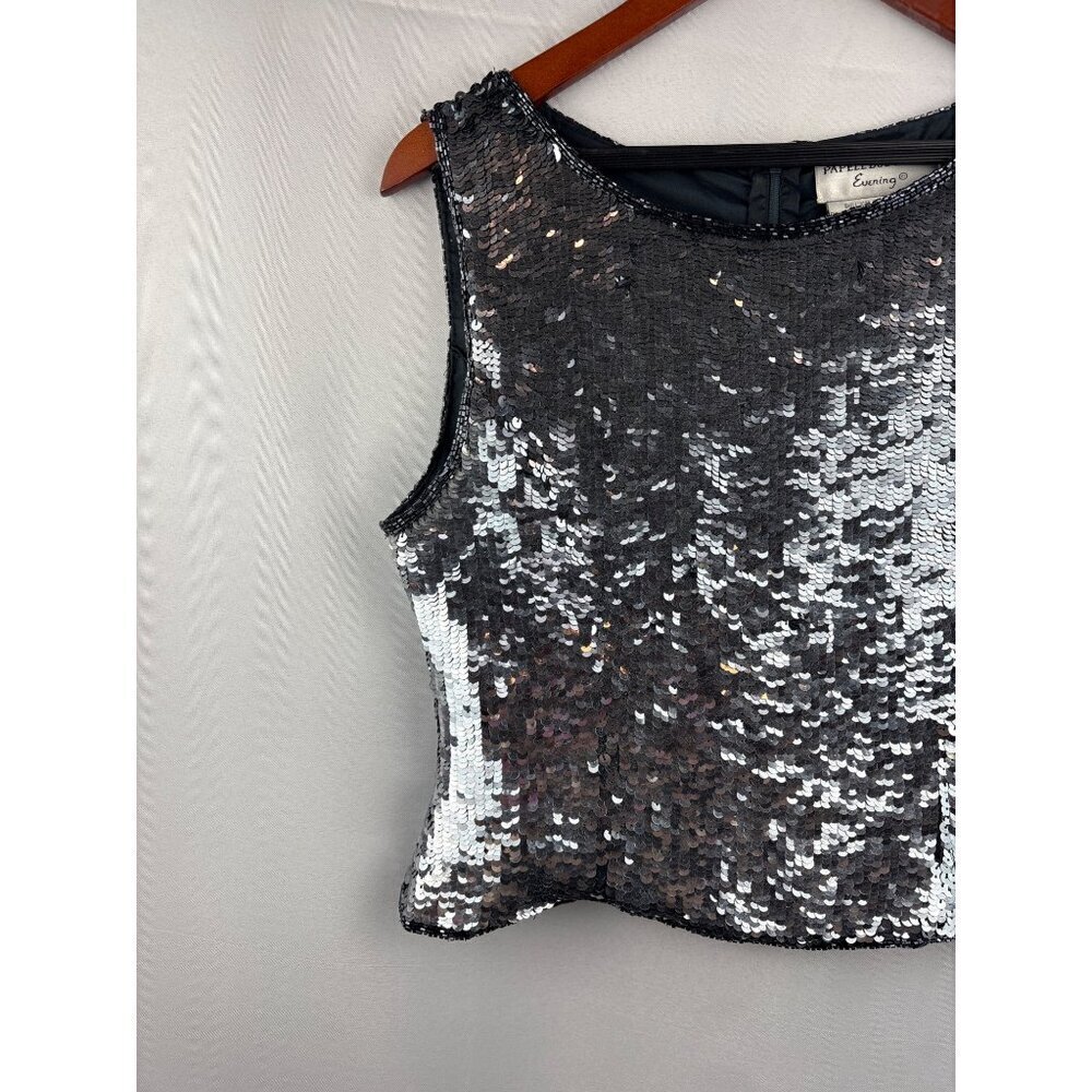 Papēll Boutique Evening Sequin Sleeveless Top PM - Picture 2 of 5